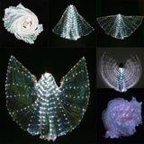 Maxbell Halloween Large Luminous Butterfly Light up LED Belly Dance Wings Style 2