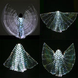 Maxbell Halloween Large Luminous Butterfly Light up LED Belly Dance Wings Style 2