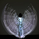 Maxbell Halloween Large Luminous Butterfly Light up LED Belly Dance Wings Style 2
