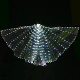 Maxbell Halloween Large Luminous Butterfly Light up LED Belly Dance Wings Style 2