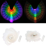 Maxbell Halloween Large Colorful Luminous Butterfly LED Belly Dance Wings Style 1