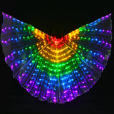 Maxbell Halloween Large Colorful Luminous Butterfly LED Belly Dance Wings Style 1