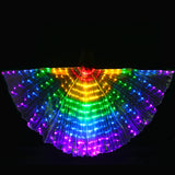 Maxbell Halloween Large Colorful Luminous Butterfly LED Belly Dance Wings Style 1