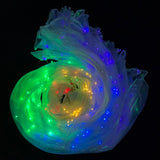 Maxbell Halloween Large Colorful Luminous Butterfly LED Belly Dance Wings Style 1