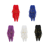 Womens Belly Dance Harem Pants Tribal Baggy Arabic Halloween Pants Costumes White