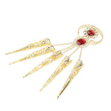 Maxbell 2Pieces Indian Belly Dance Perfome Bracelet Finger Nails Artificial jewelry