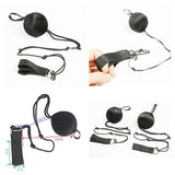 Maxbell 2 Pieces Belly Dance Silk Veil Poi Helper Thrown Balls with Adjustable Chain