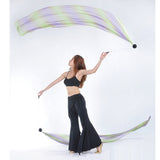 Maxbell 4Pieces Belly Dance Silk Veil Poi Helpers Thrown Balls Adjustable Ball Chain