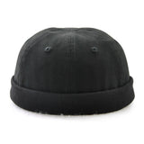 Maxbell 2pieces Men Retro Docker Leon Beanie Cap Pure Cotton Hat
