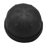Maxbell 2pieces Men Retro Docker Leon Beanie Cap Pure Cotton Hat