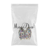 Maxbell Maxbell Belly Dance Beaded Bra Sequins Tassel Top Sexy Dancing Singer Costume Black