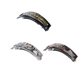 Maxbell 3Pcs French Acetate Hair Clip Automatic Barrette Women Thick Hair Hairpin