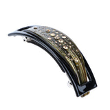 Maxbell 3Pcs French Acetate Hair Clip Automatic Barrette Women Thick Hair Hairpin