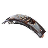 2 Piece French Acetate Hair Clip Automatic Barrette Women Thick Hair Hairpin