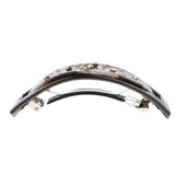 2 Piece French Acetate Hair Clip Automatic Barrette Women Thick Hair Hairpin