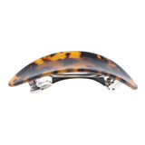 Maxbell 2Pcs Women's French Acetate Hair Clip Ladies Leopard Curved Barrette Hairpin