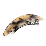 Maxbell 2Pcs Women's French Acetate Hair Clip Ladies Leopard Curved Barrette Hairpin