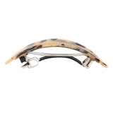 Maxbell 2Pcs Women's French Acetate Hair Clip Ladies Leopard Curved Barrette Hairpin