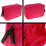 Maxbell Waterproof Travel Makeup Storage Bag Toiletry Organizer for Women Rose Red