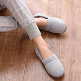 Maxbell Women Cotton Knit Anti-Slip House Slipper Washable Home Shoes 37-38 Gray