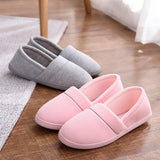 Maxbell Women Cotton Knit Anti-Slip House Slipper Washable Home Shoes 37-38 Gray