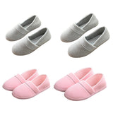 Maxbell Women Cotton Knit Anti-Slip House Slipper Washable Home Shoes 37-38 Gray