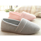 Maxbell Women Cotton Knit Anti-Slip House Slipper Washable Home Shoes 37-38 Gray