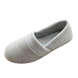 Maxbell Women Cotton Knit Anti-Slip House Slipper Washable Home Shoes 37-38 Gray