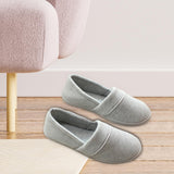 Maxbell Women Cotton Knit Anti-Slip House Slipper Washable Home Shoes 37-38 Gray