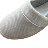 Maxbell Women Cotton Knit Anti-Slip House Slipper Washable Home Shoes 37-38 Gray