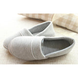Maxbell Women Cotton Knit Anti-Slip House Slipper Washable Home Shoes 37-38 Gray