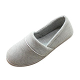 Maxbell Women Cotton Knit Anti-Slip House Slipper Washable Home Shoes 37-38 Gray