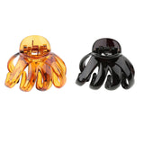 Large Hair Claw Clips Thick Hair Octopus Jaw Folding Hairpin for Women Black