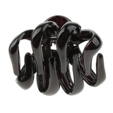 Large Hair Claw Clips Thick Hair Octopus Jaw Folding Hairpin for Women Black