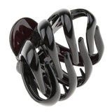 Large Hair Claw Clips Thick Hair Octopus Jaw Folding Hairpin for Women Black