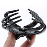 Large Hair Claw Clips Thick Hair Octopus Jaw Folding Hairpin for Women Black