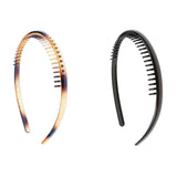 Maxbell 2/set Resin Zigzag Hair Band Toothed Headband  Hoop Band Hair Accessories
