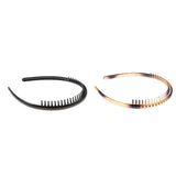 Maxbell 2pieces Phenovo Zigzag Hair Band Toothed Headband Women Men Hair Accessory