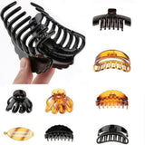 Maxbell Womens Large Hair Claw Clamps Clips Grips Styling Tool Hair Accessories Black - Aladdin Shoppers
