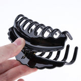 Maxbell Womens Large Hair Claw Clamps Clips Grips Styling Tool Hair Accessories Black - Aladdin Shoppers