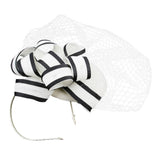 Maxbell Womens Wedding Bridal Veil Fascinator Hats Headpieces Hair Clip Headband White