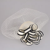 Maxbell Womens Wedding Bridal Veil Fascinator Hats Headpieces Hair Clip Headband White