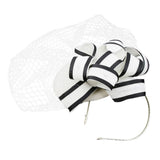 Maxbell Womens Wedding Bridal Veil Fascinator Hats Headpieces Hair Clip Headband White