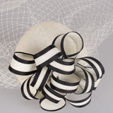 Maxbell Womens Wedding Bridal Veil Fascinator Hats Headpieces Hair Clip Headband White