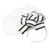 Maxbell Womens Wedding Bridal Veil Fascinator Hats Headpieces Hair Clip Headband White