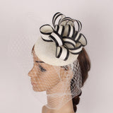Maxbell Womens Wedding Bridal Veil Fascinator Hats Headpieces Hair Clip Headband White