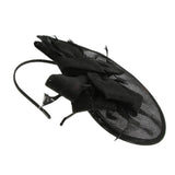 Womens Bridal Feather Fascinator Cocktail Party Hats Headpieces Headband Black