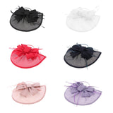 Womens Bridal Feather Fascinator Cocktail Party Hats Headpieces Headband Black