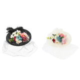 Maxbell Womens Wedding Bridal 1920s Veil Fascinator Hats Headpieces Hair Clip Black