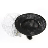 Maxbell Womens Wedding Bridal 1920s Veil Fascinator Hats Headpieces Hair Clip Black